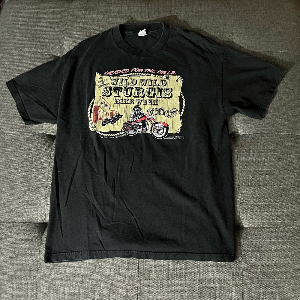 Vintage STURGIS Black 72nd Annual Motorcycle Rally Graphic shirt